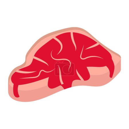 Illustration for "steak " icon, vector illustration - Royalty Free Image