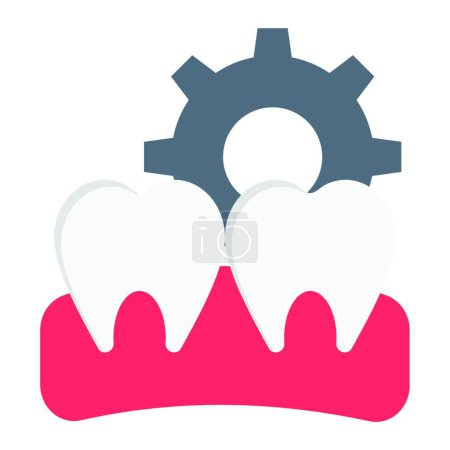 Illustration for "dental " icon, vector illustration - Royalty Free Image