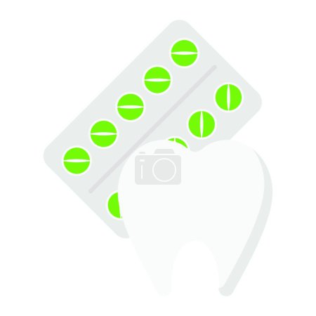 Ilustración de "dental "icono, ilustración vectorial - Imagen libre de derechos