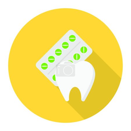 Ilustración de "dental "icono, ilustración vectorial - Imagen libre de derechos