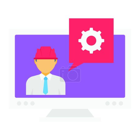 Illustration for Constructor icon, vector illustration - Royalty Free Image