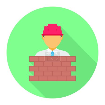 Illustration for "engineer " icon, vector illustration - Royalty Free Image