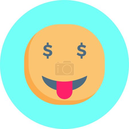 Illustration for "money " icon, vector illustration - Royalty Free Image
