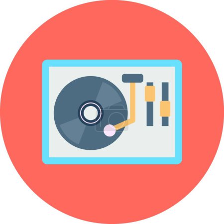 Illustration for "disc " icon, vector illustration - Royalty Free Image