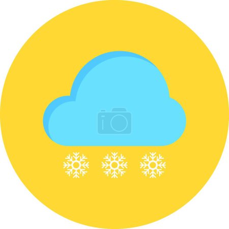 Illustration for "snowflake " icon, vector illustration - Royalty Free Image
