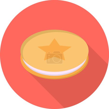 Illustration for "biscuit " icon, vector illustration - Royalty Free Image