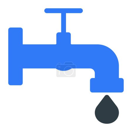 Illustration for "water " icon, vector illustration - Royalty Free Image
