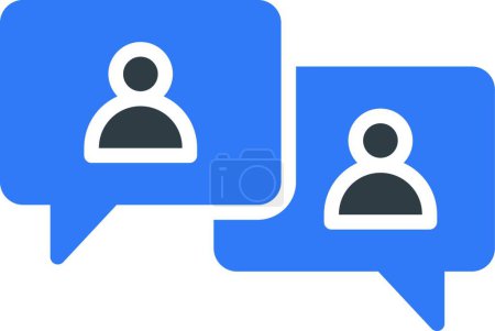Illustration for "chat " icon, vector illustration - Royalty Free Image