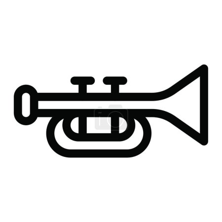 Ilustración de "musical "icono, ilustración vectorial - Imagen libre de derechos