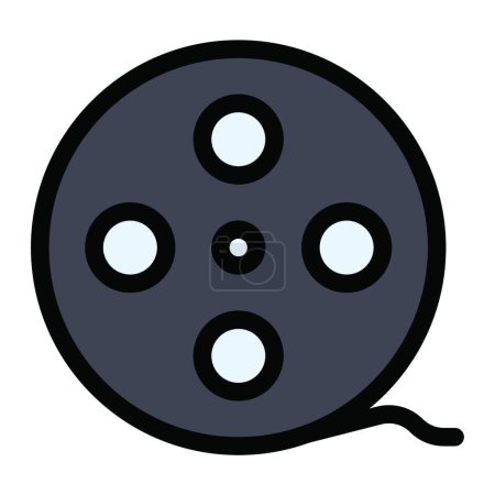 Illustration for "movie " icon, vector illustration - Royalty Free Image