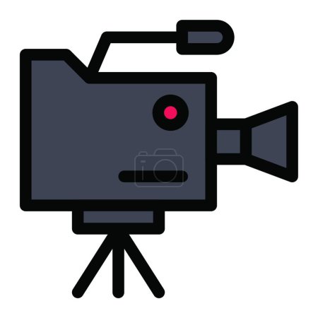 Ilustración de "video "icono, ilustración vectorial - Imagen libre de derechos