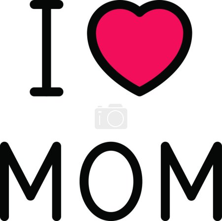 Illustration for MOM icon, vector illustration - Royalty Free Image