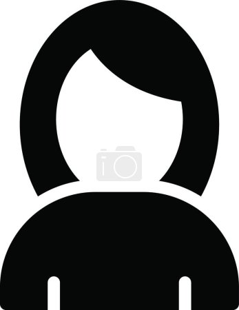 Ilustración de "hembra "icono, ilustración vectorial - Imagen libre de derechos