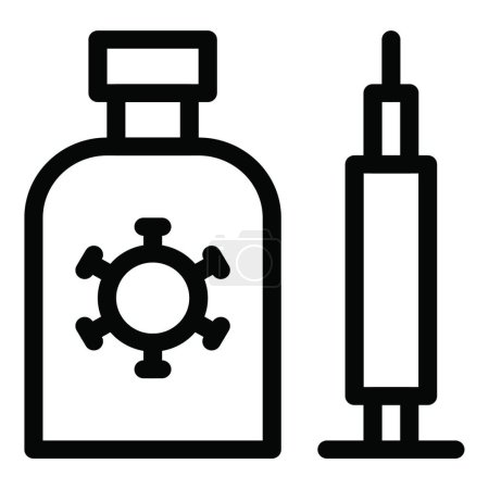 Photo for "vaccination " icon, vector illustration - Royalty Free Image
