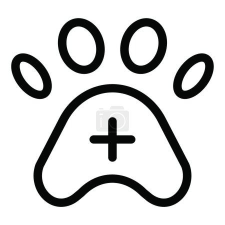 Illustration for "paw " icon, vector illustration - Royalty Free Image