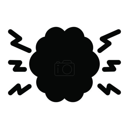 Téléchargez les illustrations : "maux de tête "icône, illustration vectorielle - en licence libre de droit
