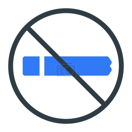 Ilustración de "Cigarrillo "icono, ilustración vectorial - Imagen libre de derechos