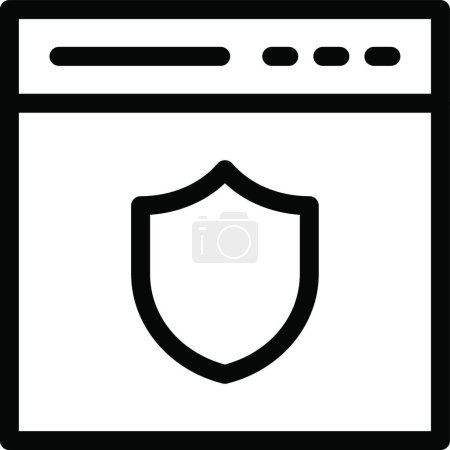Illustration for VPN icon, vector illustration - Royalty Free Image
