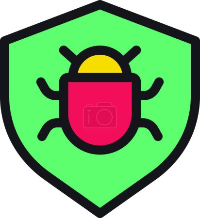 Ilustración de "bug "icono, ilustración vectorial - Imagen libre de derechos
