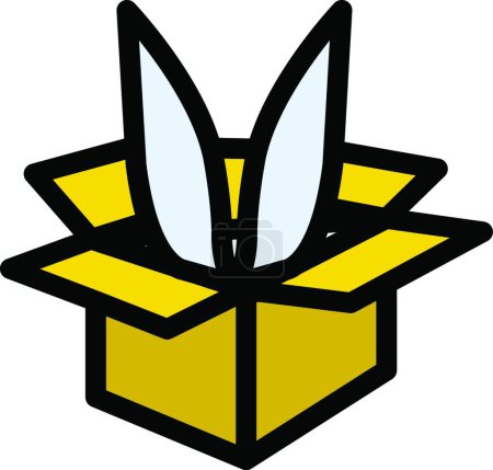 Ilustración de "conejito "icono, vector de ilustración - Imagen libre de derechos