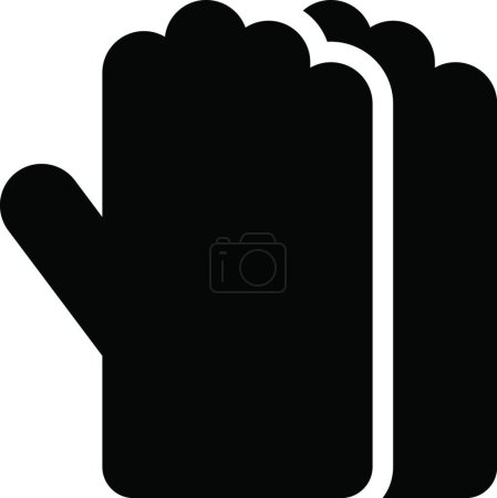 Téléchargez les illustrations : "main "icône, illustration vectorielle - en licence libre de droit