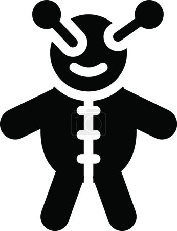 Ilustración de "muñeca "icono, ilustración vectorial - Imagen libre de derechos