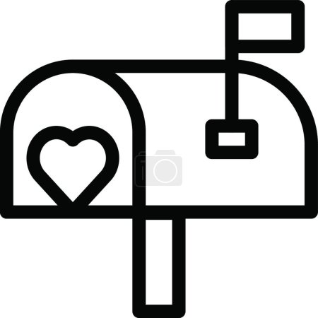 Ilustración de "amor "icono, ilustración vectorial - Imagen libre de derechos