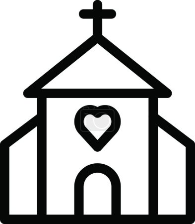 Ilustración de "boda "icono, vector de ilustración - Imagen libre de derechos