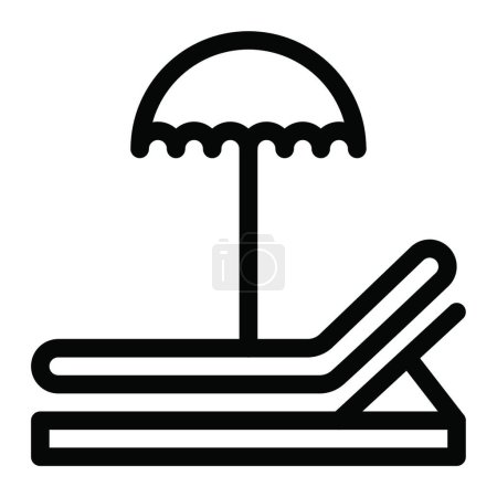 Illustration for "umbrella " icon, vector illustration - Royalty Free Image