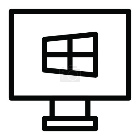 Ilustración de "ventana "icono, ilustración vectorial - Imagen libre de derechos