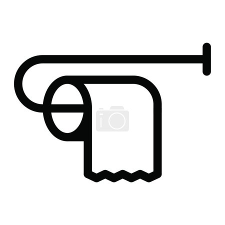 Ilustración de "inodoro "icono, ilustración vectorial - Imagen libre de derechos