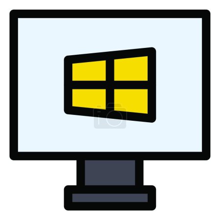 Ilustración de "ventana "icono, ilustración vectorial - Imagen libre de derechos