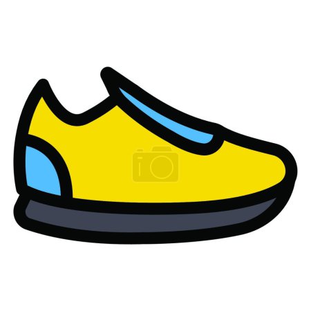 Téléchargez les illustrations : "icône de chaussures, illustration vectorielle - en licence libre de droit