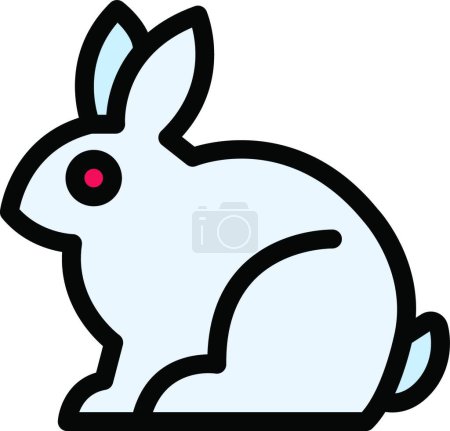 Illustration for "bunny " icon, vector illustration - Royalty Free Image