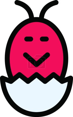 Illustration for "egg " icon, vector illustration - Royalty Free Image