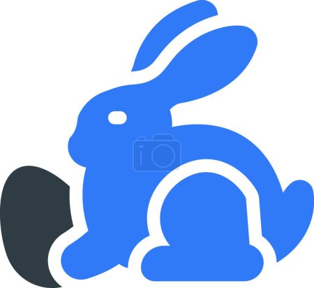 Illustration for Bunny icon, vector illustration - Royalty Free Image