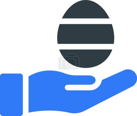 Illustration for "egg " icon, vector illustration - Royalty Free Image