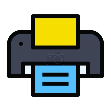 Ilustración de "fax "icono, ilustración vectorial - Imagen libre de derechos