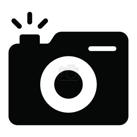 Illustration for DSLR icon, vector illustration - Royalty Free Image