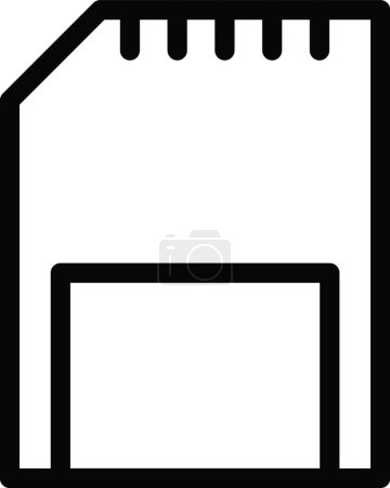 Ilustración de "chip "icono, ilustración vectorial - Imagen libre de derechos