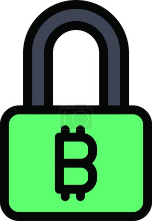 Ilustración de "bloquear "icono, ilustración vectorial - Imagen libre de derechos