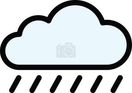 Illustration for "rain " icon, vector illustration - Royalty Free Image