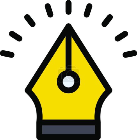 Ilustración de Lápiz icono web vector ilustración - Imagen libre de derechos