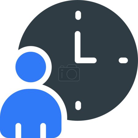 Illustration for "working " web icon vector illustration - Royalty Free Image