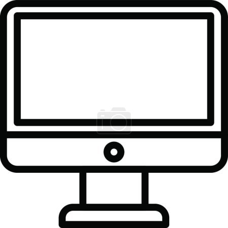 Ilustración de Icono de pantalla vector ilustración - Imagen libre de derechos