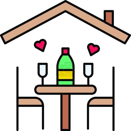 Illustration for "house " icon, vector illustration - Royalty Free Image