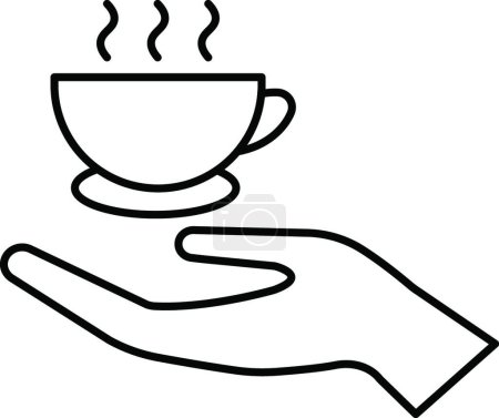 Illustration for "serve " icon, vector illustration - Royalty Free Image