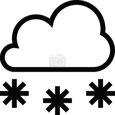 Ilustración de "nube "icono, ilustración vectorial - Imagen libre de derechos
