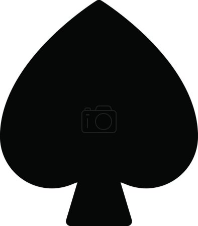 Téléchargez les illustrations : "carte à jouer "icône, illustration vectorielle - en licence libre de droit