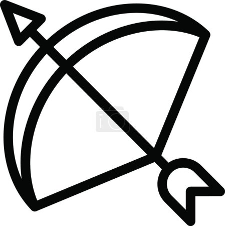 Ilustración de "dardo "icono, ilustración vectorial - Imagen libre de derechos